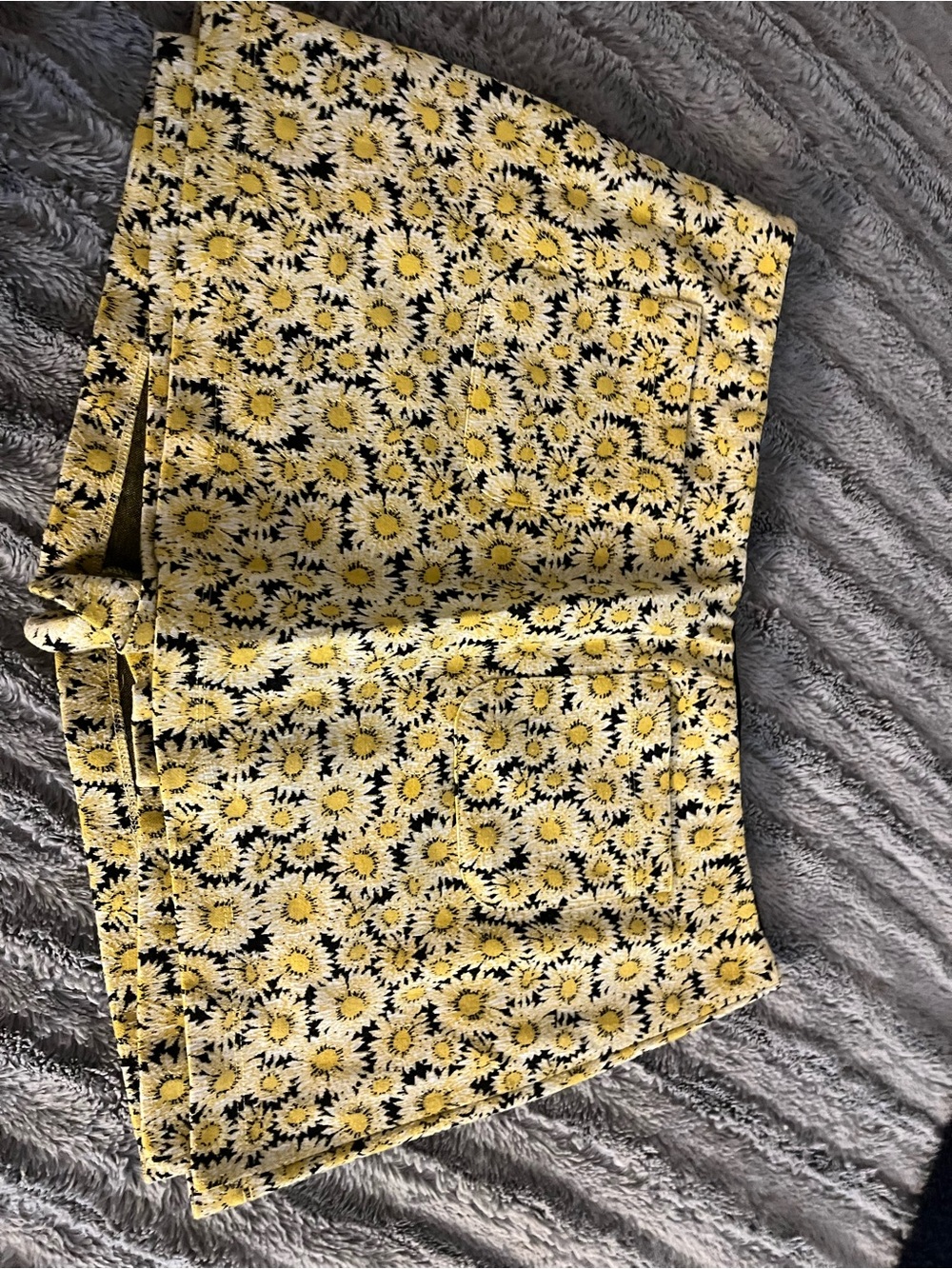Anthropologie Maeve Olive-Gold Textured Mini Skirt